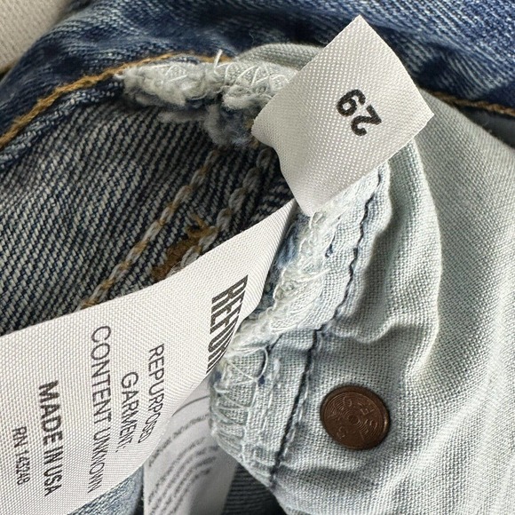 REFORMATION x LEVI's 501 Remade High Rise Button Fly Jeans Size 29 - Picture 10 of 11